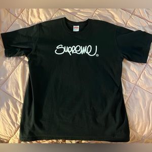 Supreme Handstyle Tee Black Size Medium